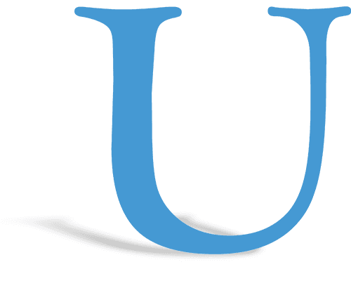 U with a shadow